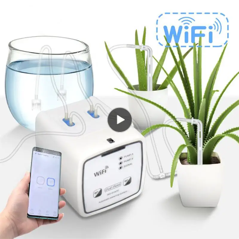 

Usb Power Double Pump Irrigator Timers Drip Irrigation System Wifi Mobile App Control Remote Appcontroller Double Pump Garden