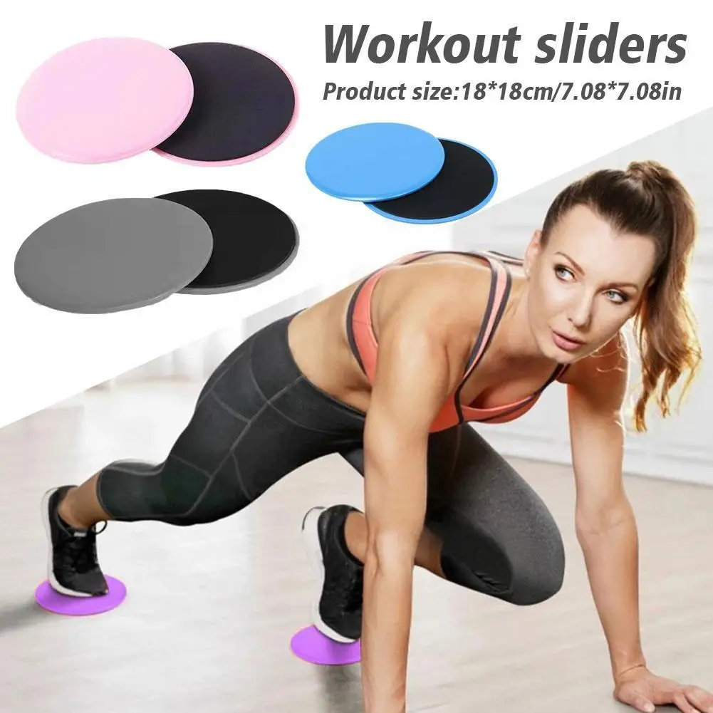 

1pair Fitness Core Sliders Exercise Gliding Discs Slider Accessories Training Workout Yoga Abdominal Sports Equipment Full- A1o2