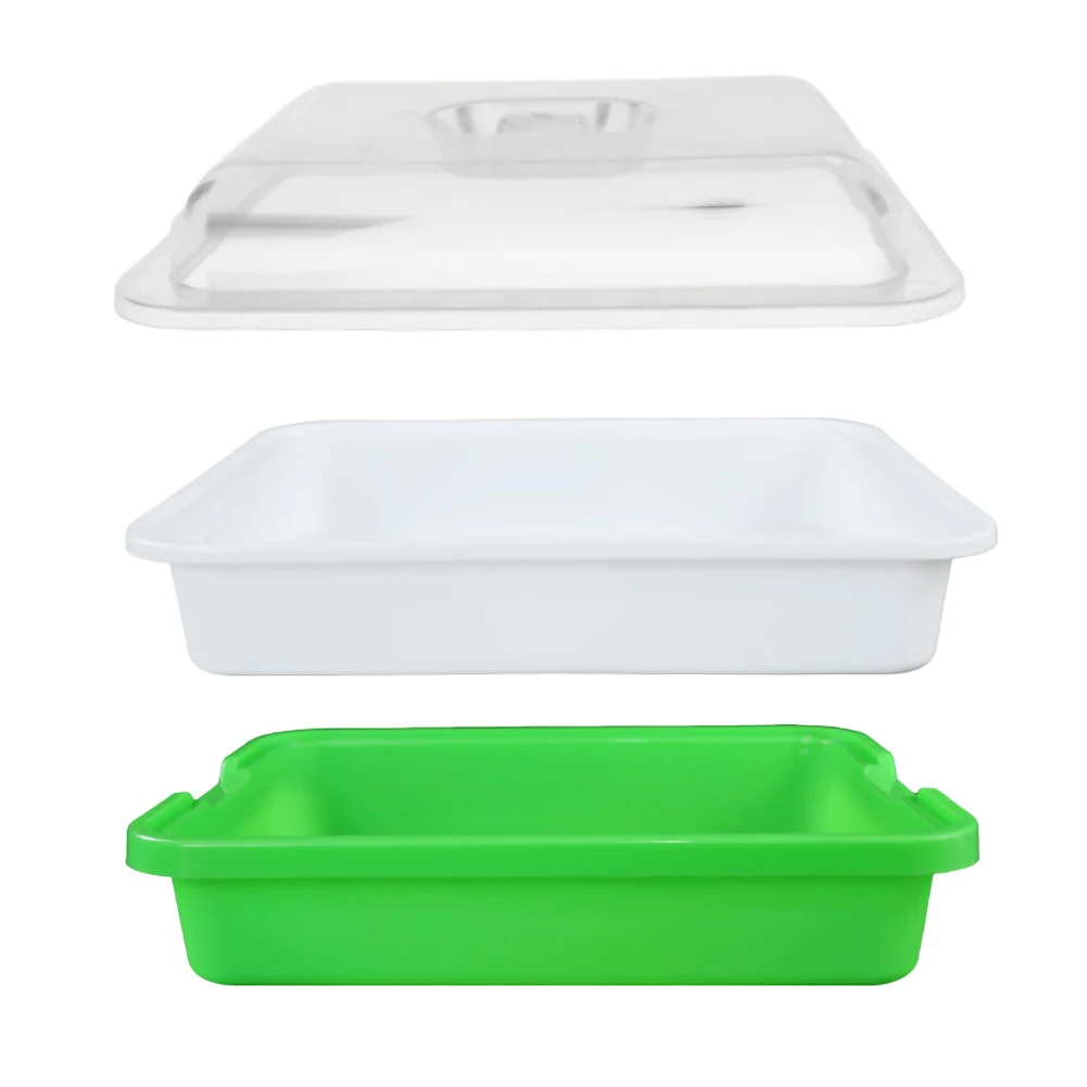 

Thicken And Deepen Sprouts Planting Plate With Moisturizing Insulation Cover Double Encryption Multi-function Plate Growing Tray