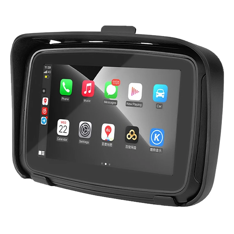 

IPX7 Motorcycle Waterproof Displa 5 Inch Motorcycle Wireless Carplay Auto Portable Navigation Screen
