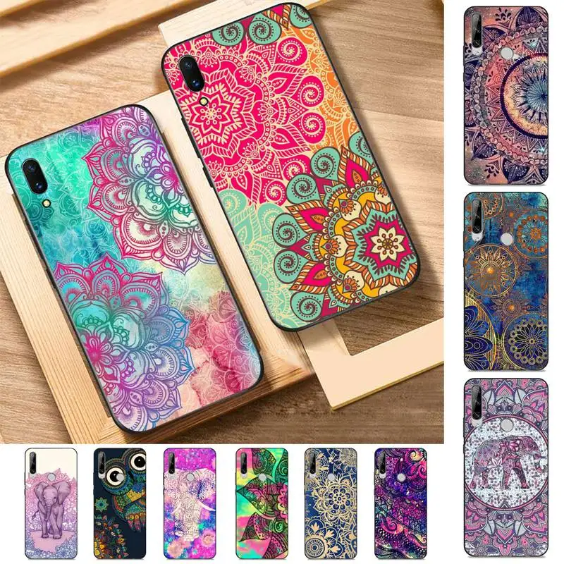 

Mandala Chakra Yoga Phone Case for Huawei Y 6 9 7 5 8s prime 2019 2018 enjoy 7 plus