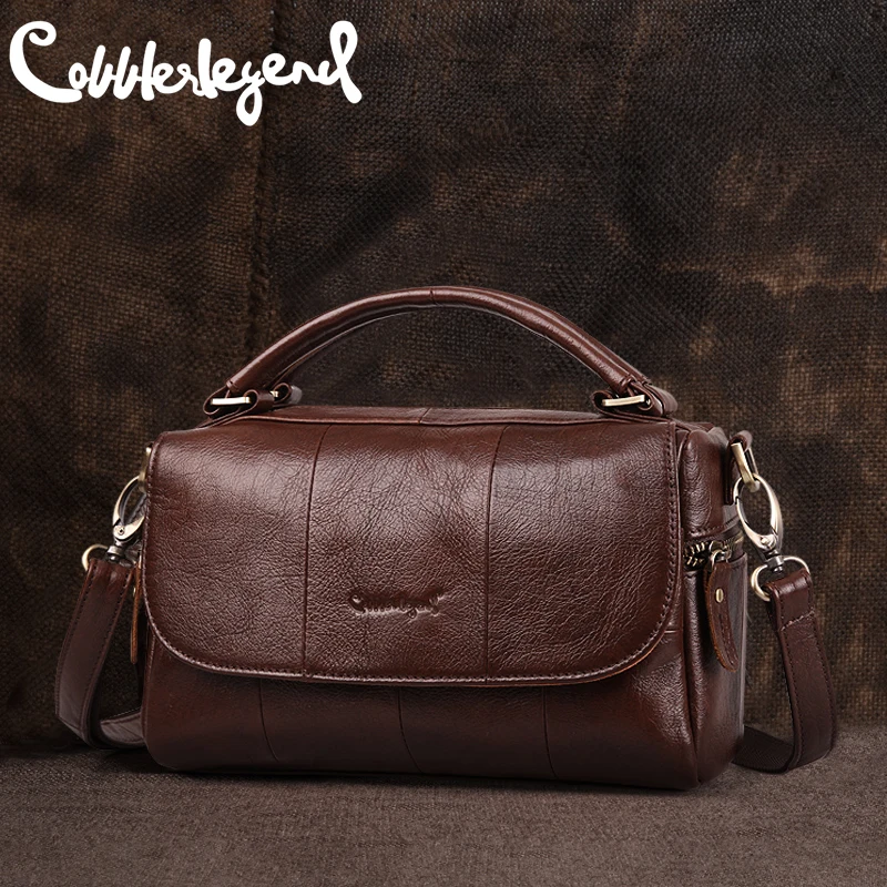 

Женская сумка через плечо из натуральной воловьей кожи, винтажный дизайнерский клатч через плечо для женщин Cobbler Legend