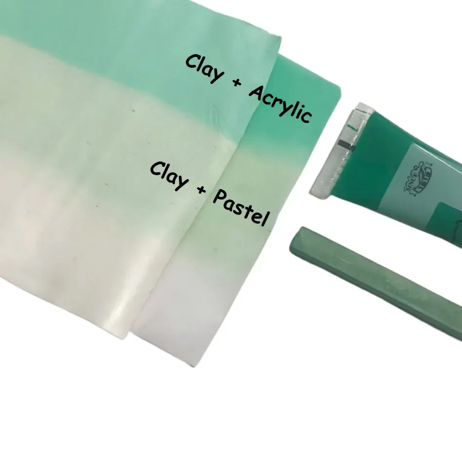 500 г смоляная глина воздушно-сухая полупрозрачная белая непрозрачная полимерная