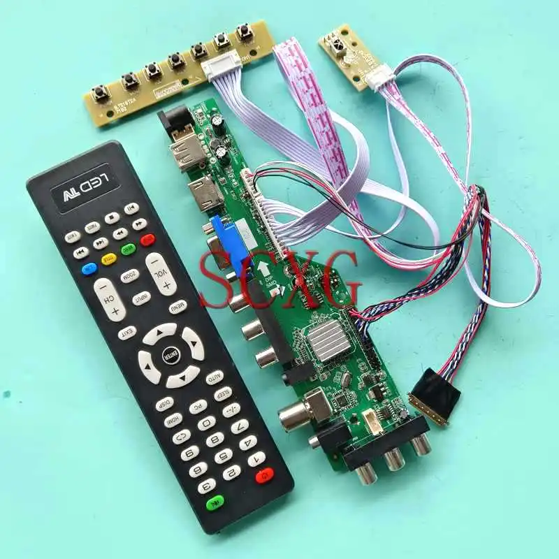 

For M101NWT2 M101NWT4 Laptop Panel DVB Digital Controller Board 1024*600 DIY Kit LVDS 40 Pin USB AV RF 10.1" HDMI-Compatible VGA