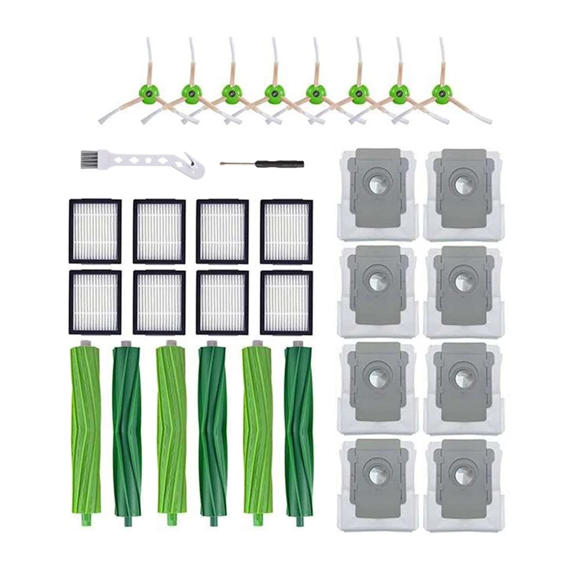 

Replacement Parts For Irobot Roomba I7 I7+ I3+ I8+/Plus E5 E6 E7 Vacuum Cleaner Main Brush Side Brush Filter Dust Bag
