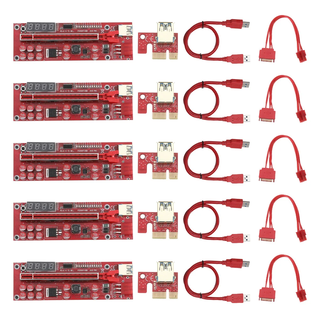 

PCI-E 1X to 16X Adapter Board Quick Speed Extender Card Mining Equipment Computer Motherboard Accessories 13pro