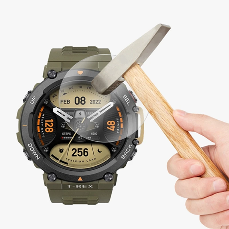 Закаленное стекло для смарт-часов Amazfit T-Rex 2 шт