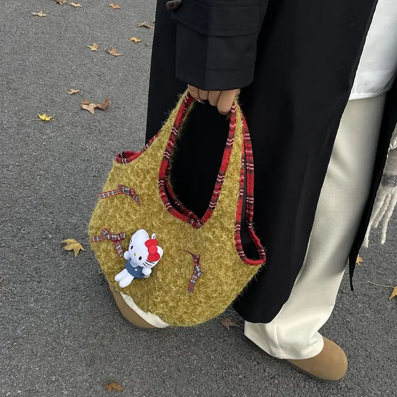 INS новая модная сумка Hello Kitty Kawaii Sanrio для подмышек в стиле аниме портативная