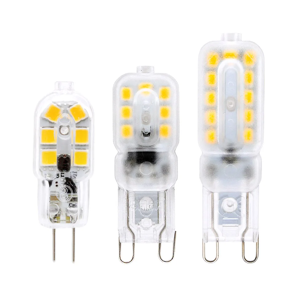 

10PCS LED G4 G9 3W 5W Light Bulb SMD2835 AC DC 220V 12V Corn Lamps Replace 20W 30W Halogen Lamp Spotlight Chandelier Lighting