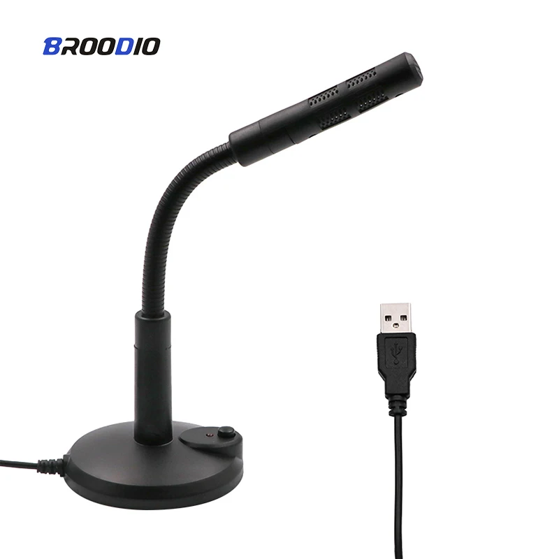 

Mini Microphone For PC Conference Microphone Gaming USB Condenser Microphone Adjustable Tabletop Condenser MIC For Windows MIC