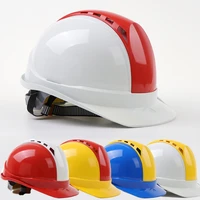 hard hat outdoor working abs safety helmet protective construction work cap contrast color