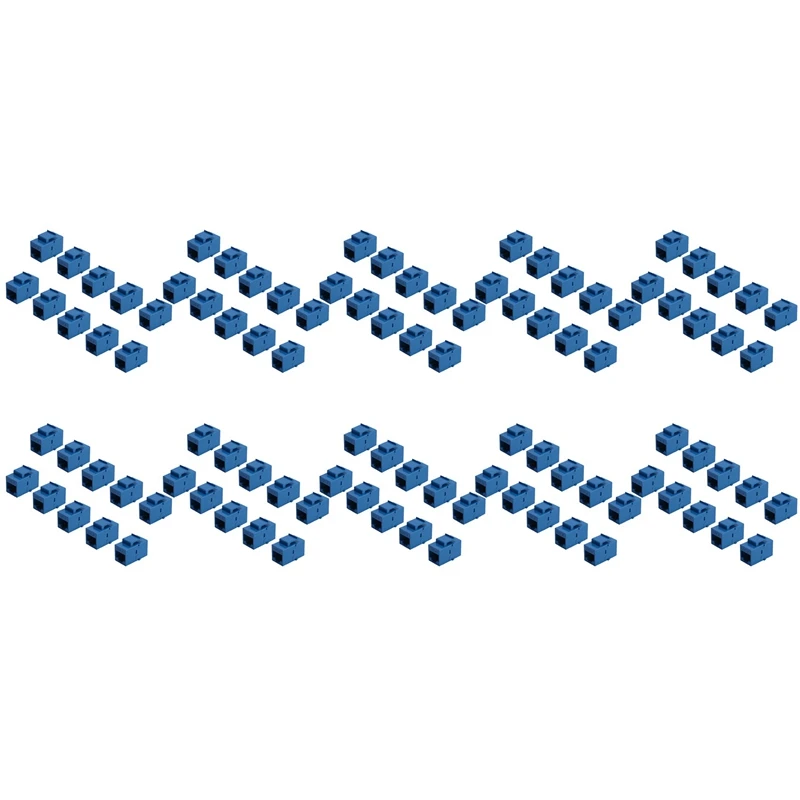 

Разъем RJ45 Keystone Jack Cat6, 100 шт., удлинитель, соединитель Ethernet сети LAN Cat 6, разъем, адаптер расширения, синий