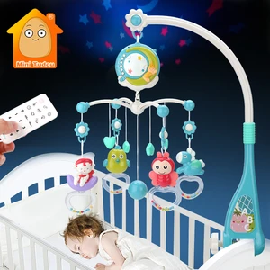 Baby Mobile Rattles Toys 0-12 Months For Baby Newborn Crib Bed Bell Toddler Rattles Carousel For Cot