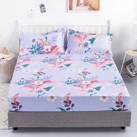 summer 100 cotton mattress protector quilted bedspread queen bed mattress small fresh flowers soft breathable 150x200 180x200