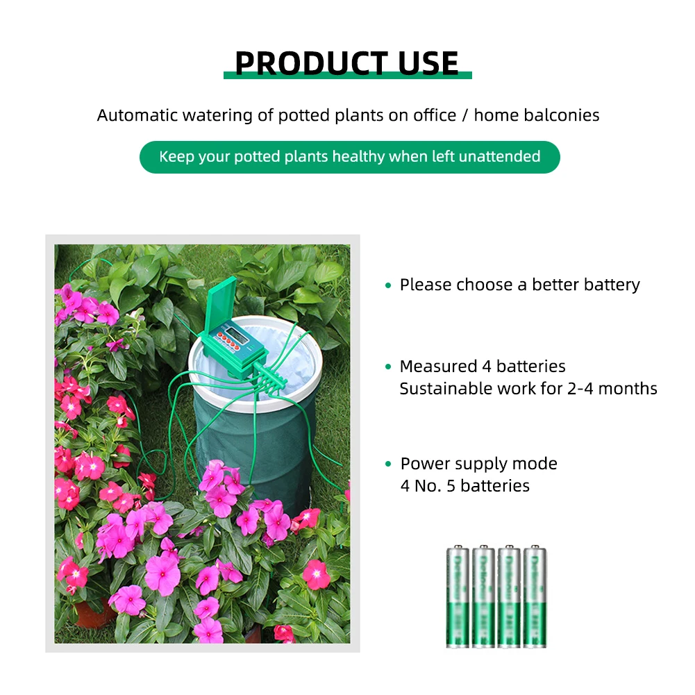 Бытовой таймер полива автоматическая система цветов для горшков
