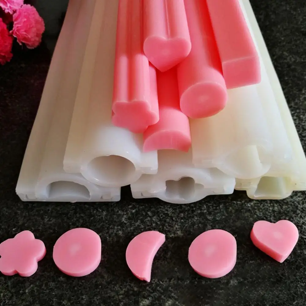 

Handmade Baking Tool Round Dolphin Heart Shape Silicone Soap Mold Pipe Tube Cake