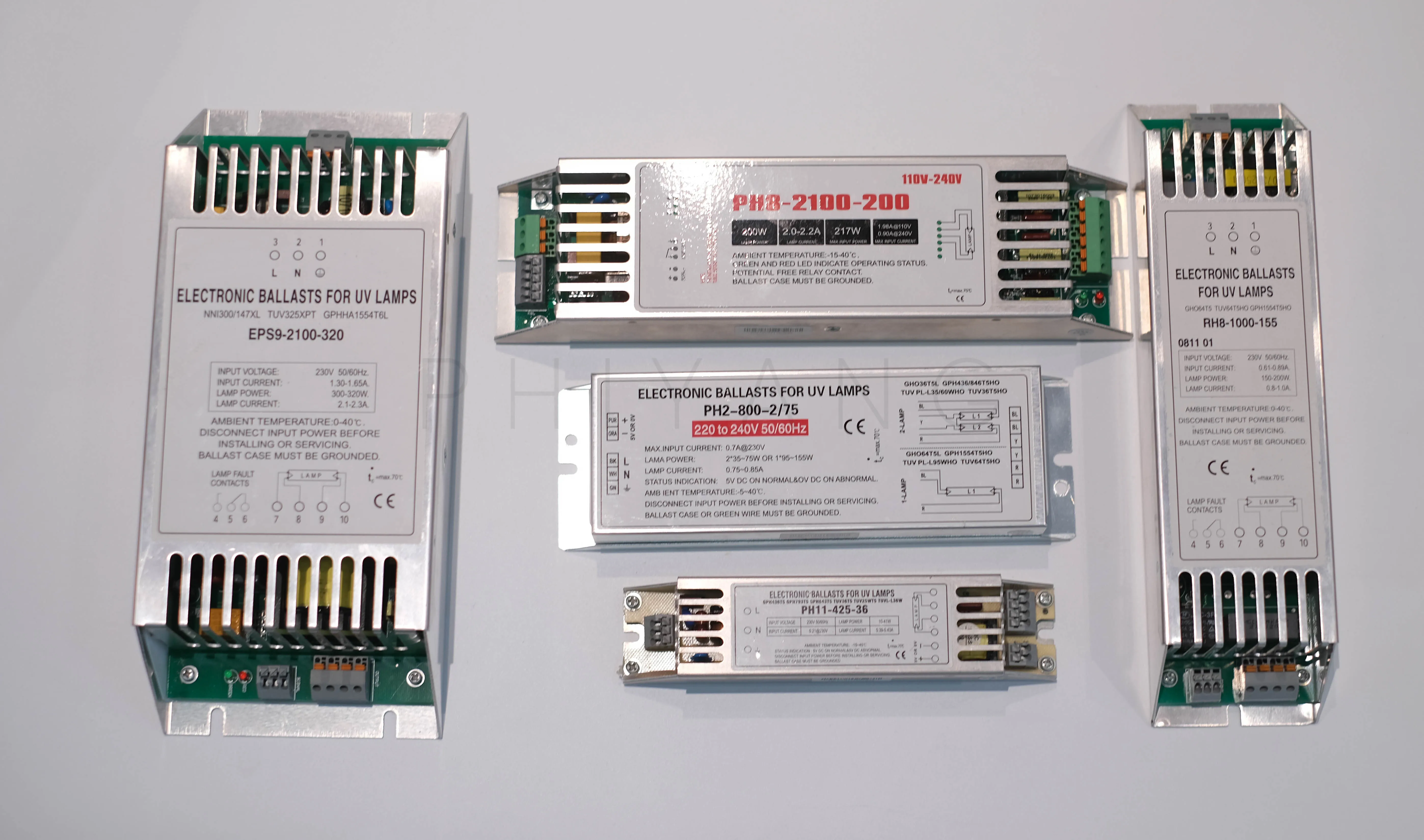 UVC Балласт от 4 Вт до 55 Оптический электронный балласт для УФ-стерилизатора воды