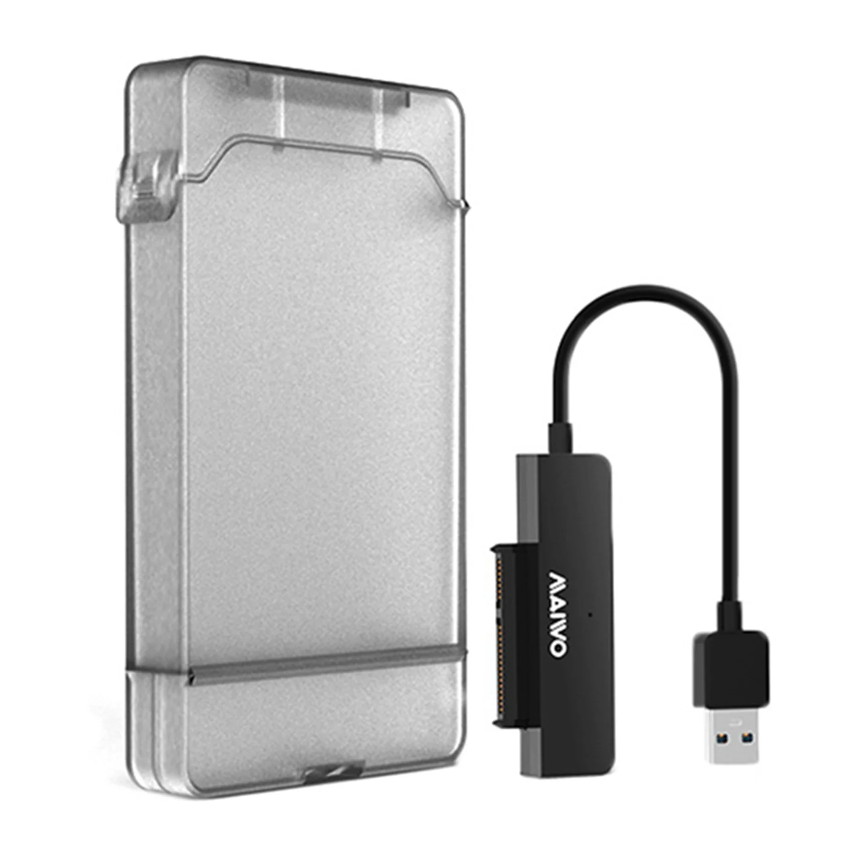 

Maiwo K104 HDD SSD Enclosure USB 3.0 to SATA 3.0 HDD Hard Drive Enclosure Support 2.5 Inch SSD Tool Free(Black)