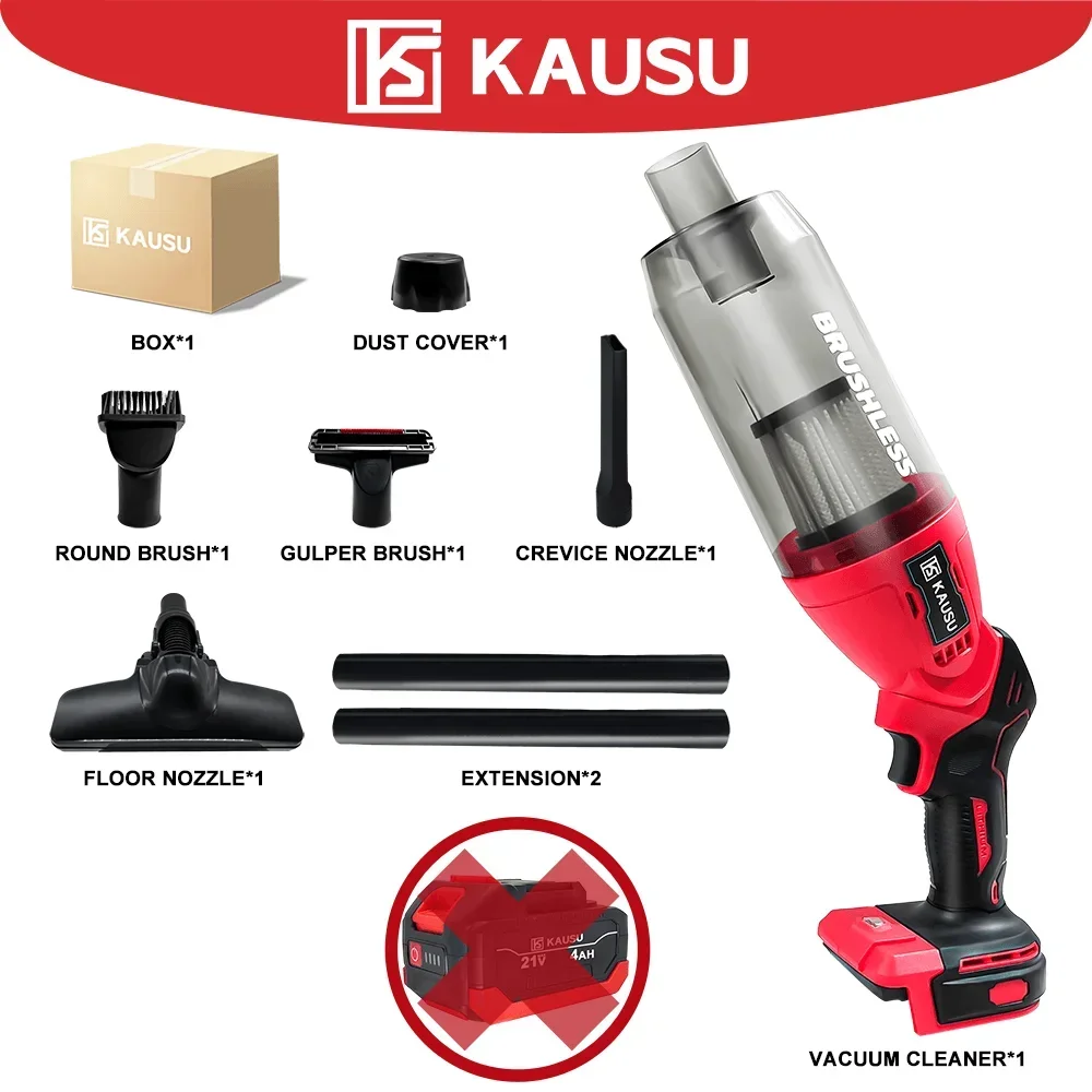 

Портативный беспроводной пылесос KAUSU для аккумулятора Makita 18В