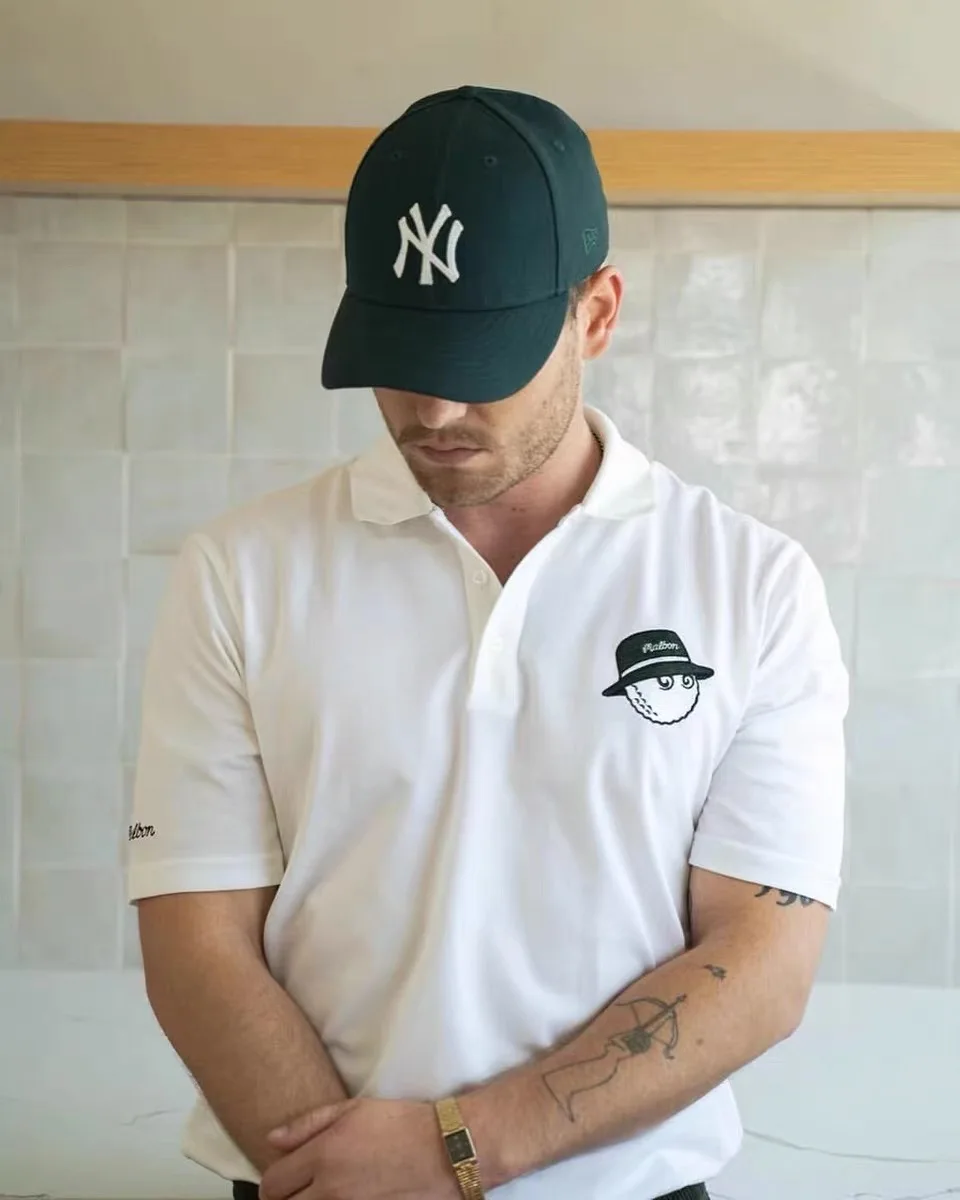 Spring/summer 2022 new golf men short sleeve basic POLO lapel clear color loose sport T-shirt short sleeve casual trend