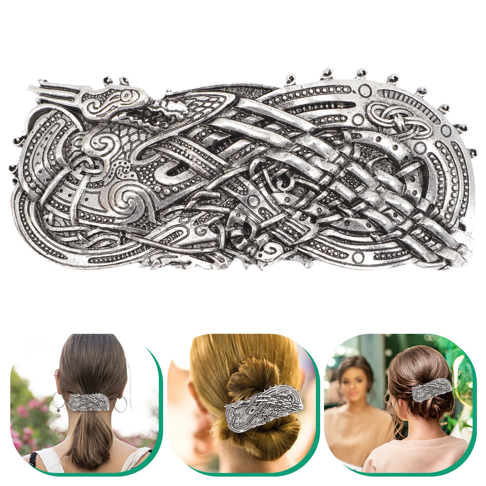 

Vintage Viking Hairpins Stick Metal Barrette Girls Slides Pirate Accessories Celtic Knot Clip Alloy Miss
