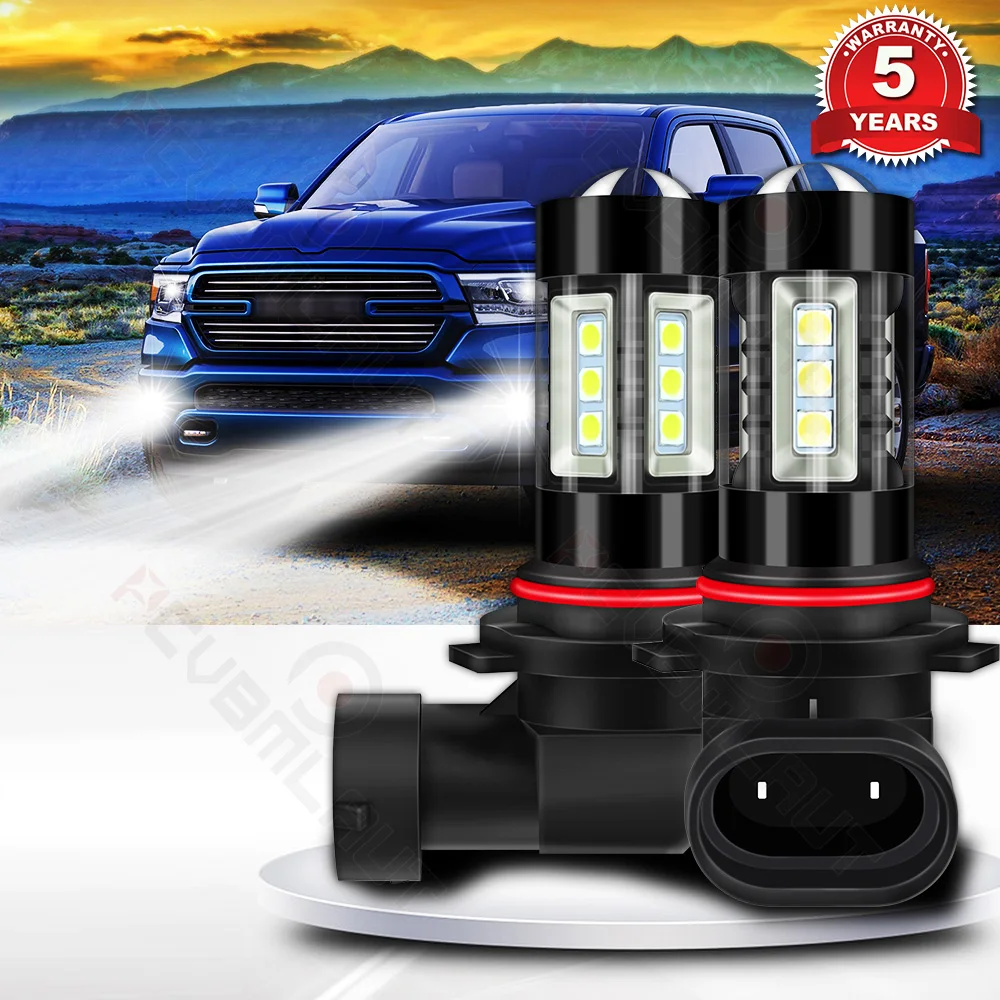 

CHUSYYRAY 2PCS Car lights 2955-H16 Super Bright LED Headlights High Low Beam Fog Light Bulb White 12V Minisize Car accsesories