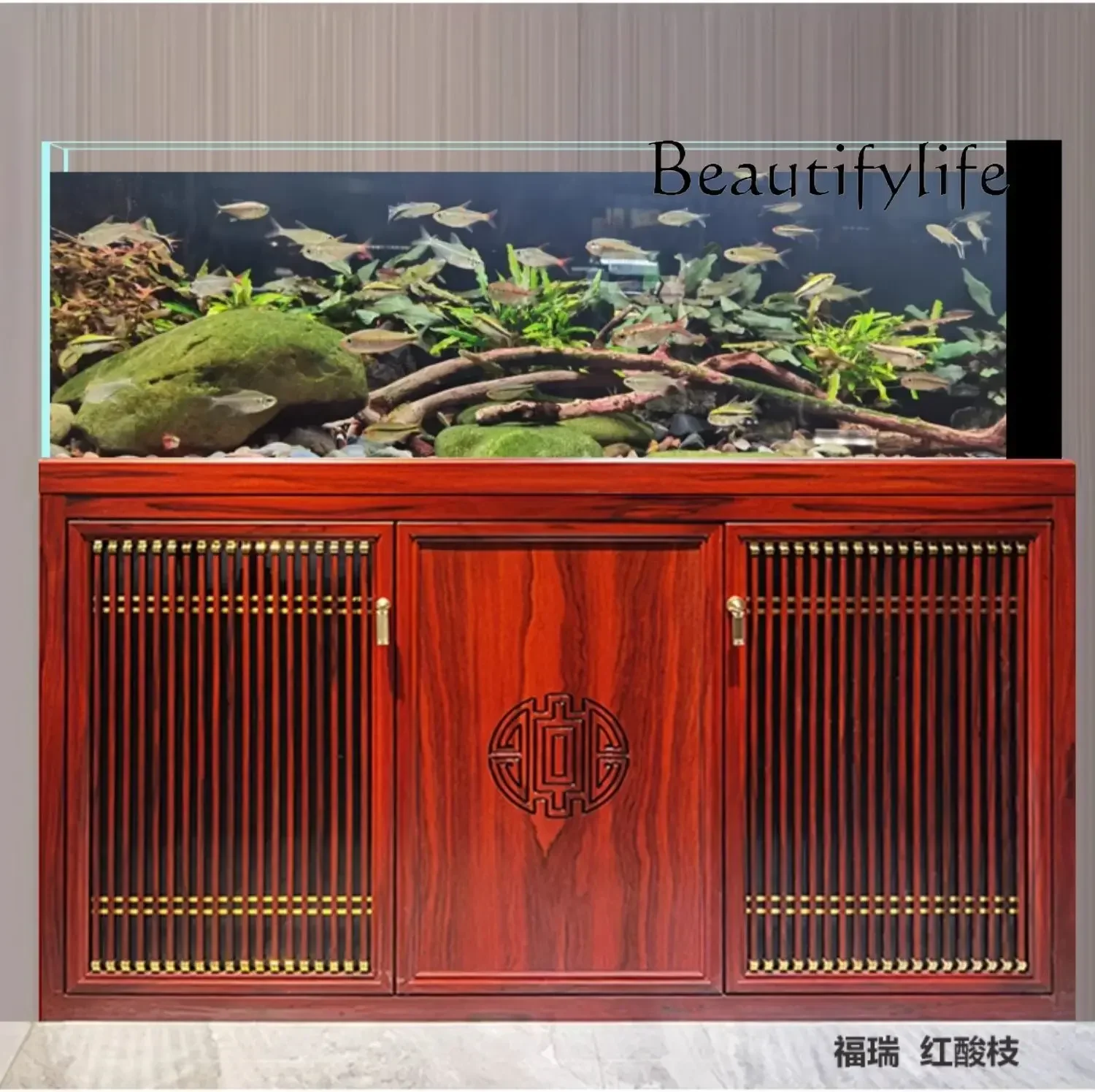 Прозрачный аквариум нижний фильтр для гостиной супер белое стекло задний