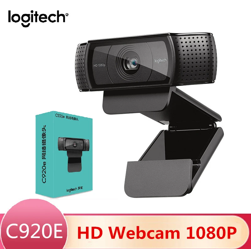 

Logitech Original C920e HD USB Web Camera Smart 1080p Live Anchor HD Webcam C920 Upgrade Version CMOS For Computer