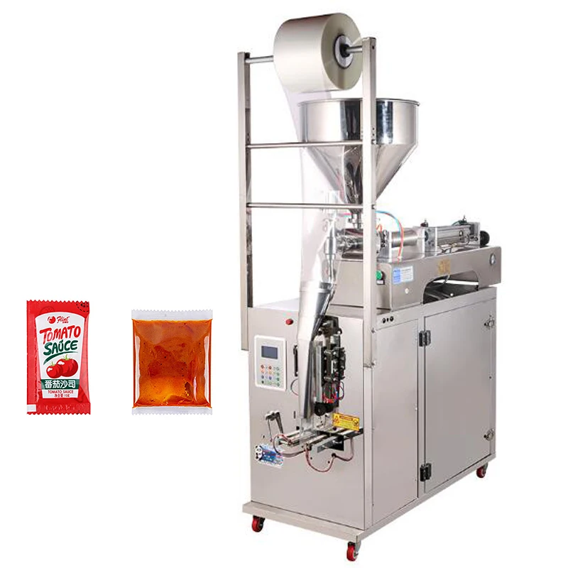

Liquid Paste Packing Machine For Chili Sauce Oil Quantitative Filling Sealing Machine Vertical Automatic Packaging Machine