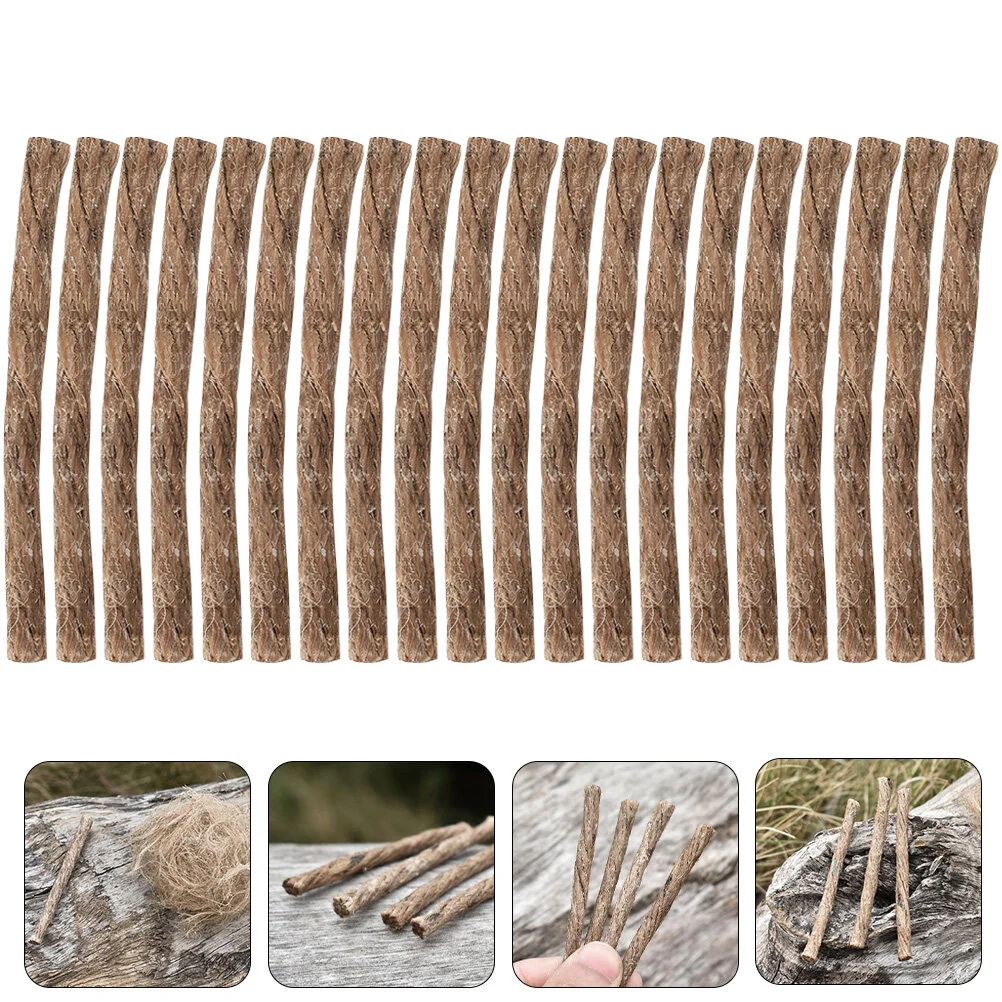 

20 Pcs Fuse Twine Fireplace Tools Rope Burning Starter Outdoor Survival Line Camping Numb Emergency
