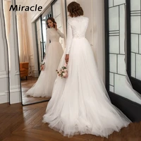 flexible a line wedding dress alluring o neck bridal gown not backless dresses sexy long sleeve lace beading vestido de novia