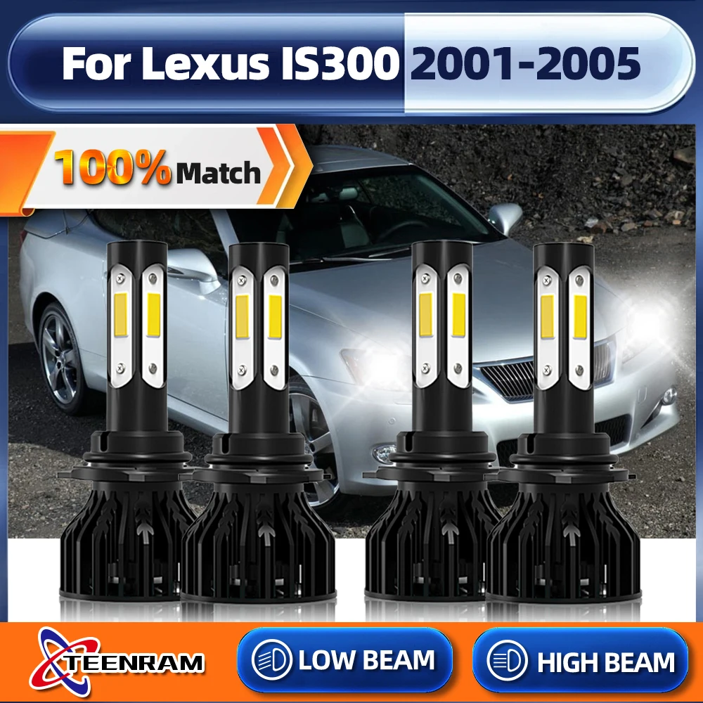 

9005 HB3 9006 HB4 Led Headlight Bulbs 40000LM Super Bright Car Light High Low Beam For Lexus IS300 2001 2002 2003 2004 2005