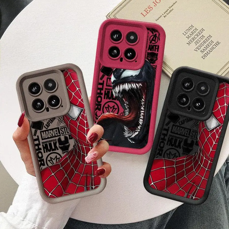 Чехол для телефона Marvel Sipiderman Venom Xiaomi Redmi Note 11 Pro 5G 12S 11S 12 13 ProPlus 10S 10 9 Coque Cover