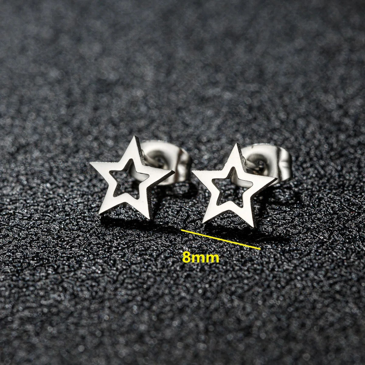 10 шт./партия женские серьги-гвоздики из нержавеющей стали