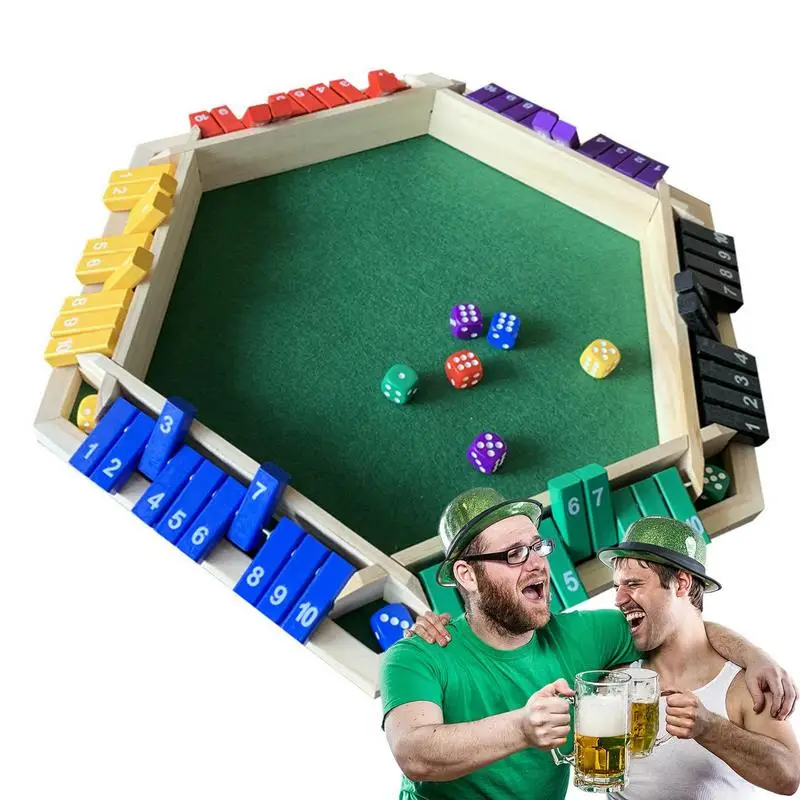 

Shut The Box Dice Game Box Game Digital Game Toy Deepen Parent-child Interaction Exercise Thinking Ability For Family Party