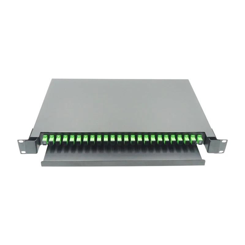

Supply 1U ODF 24 port fiber optic patch panel SC APC simplex