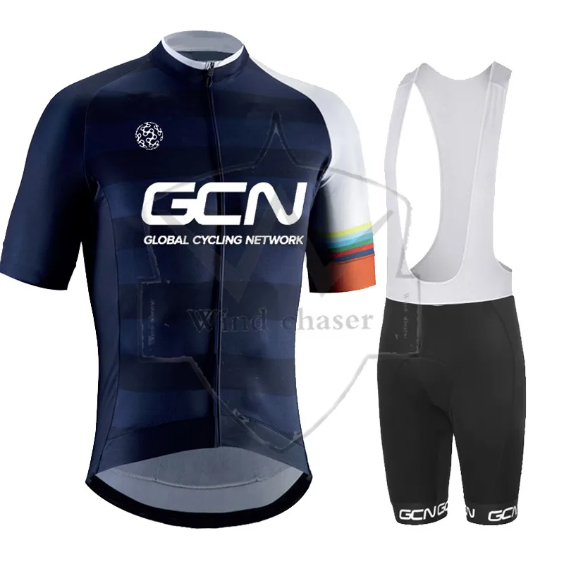 

2022 New summer Cycling Jersey Set Men's Cycling Clothing Road Bike Shirts Suit Bicycle Bib Shorts MTB Wear Maillot Culotte GCN