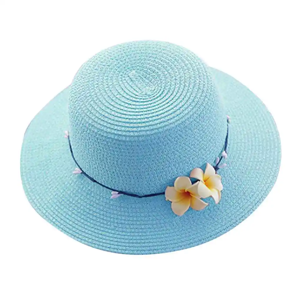 

Шляпа женская Соломенная с широкими полями, Панама от солнца, с цветочным принтом, для путешествий, пляжа, походов, летняя