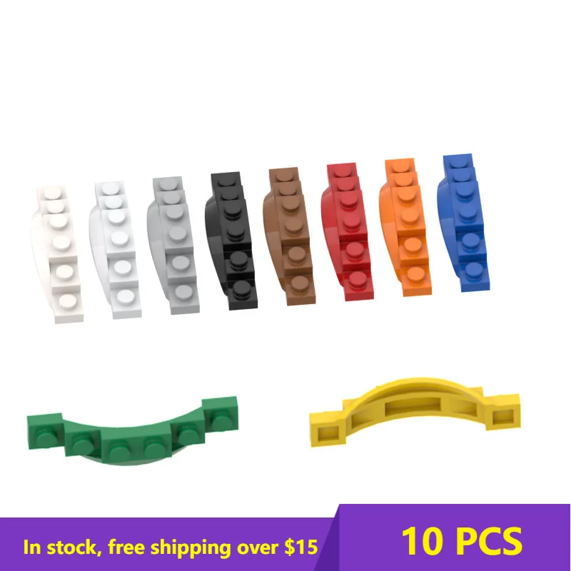 

10PCS Bricks Compatible Assembles Particles 62361 1x6 Fenders for Building Blocks Parts DIY Toy Educational High-Tech Parts Toys