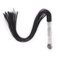 new purple leather pimp whip glass handle anal plug racing riding flogger queen bdsm bondage sex toys sex toys for couples
