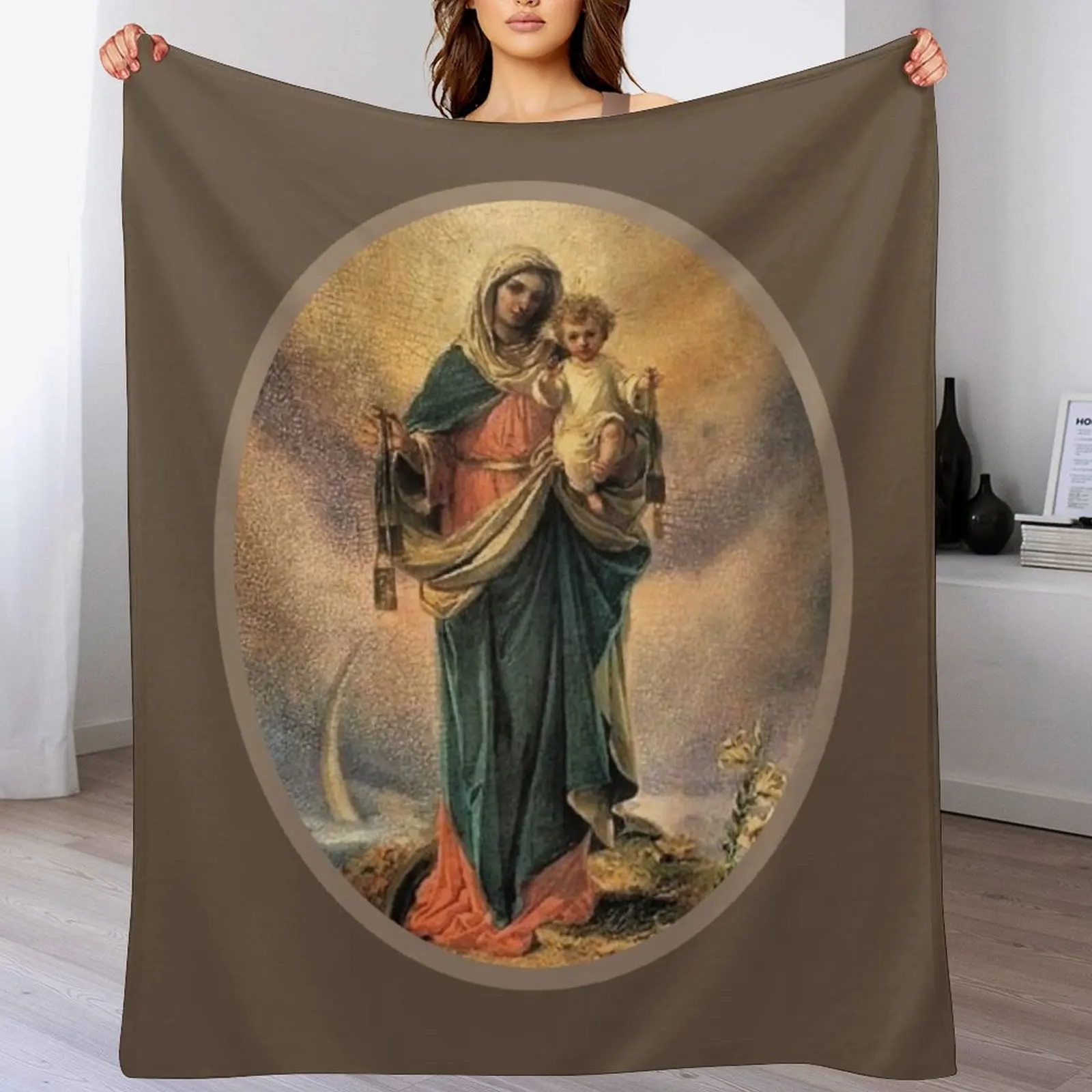 Коричневое лопастное одеяло Богома горы Carmel термоодеяло для волос пикника