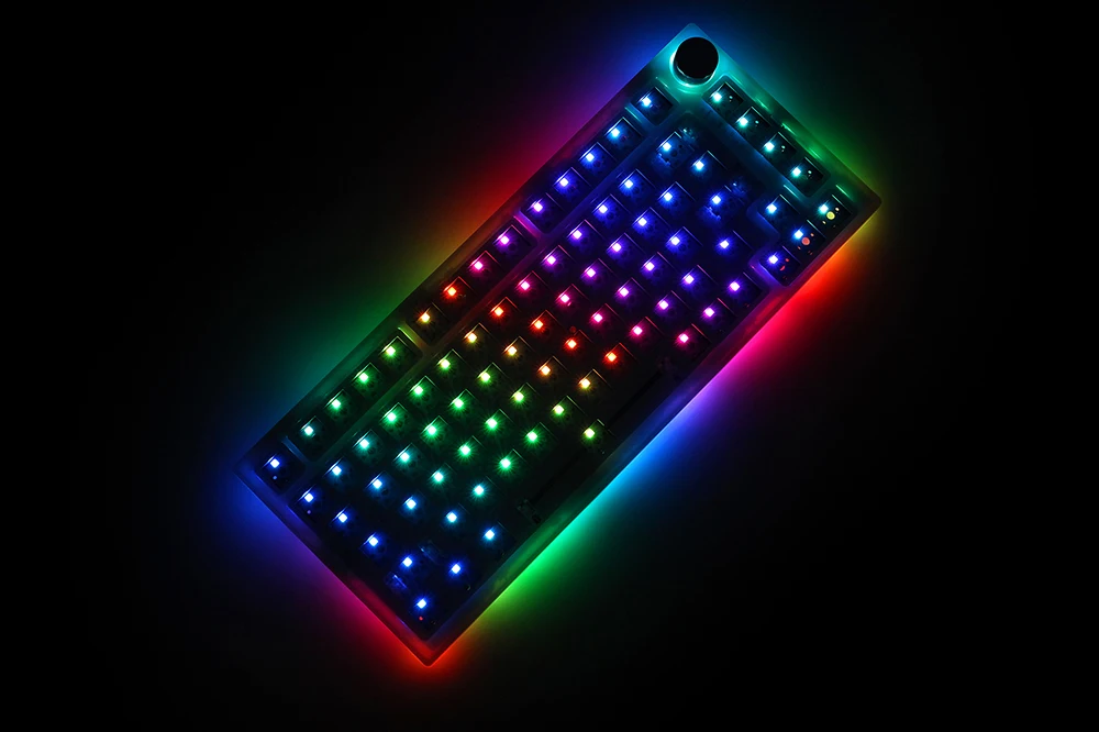 

2022.NEW Feker IK75 V3 3 Mode Wireless 75% Gasket Mechanical Keyboard kit hot swappable switch lighting effects RGB led type c