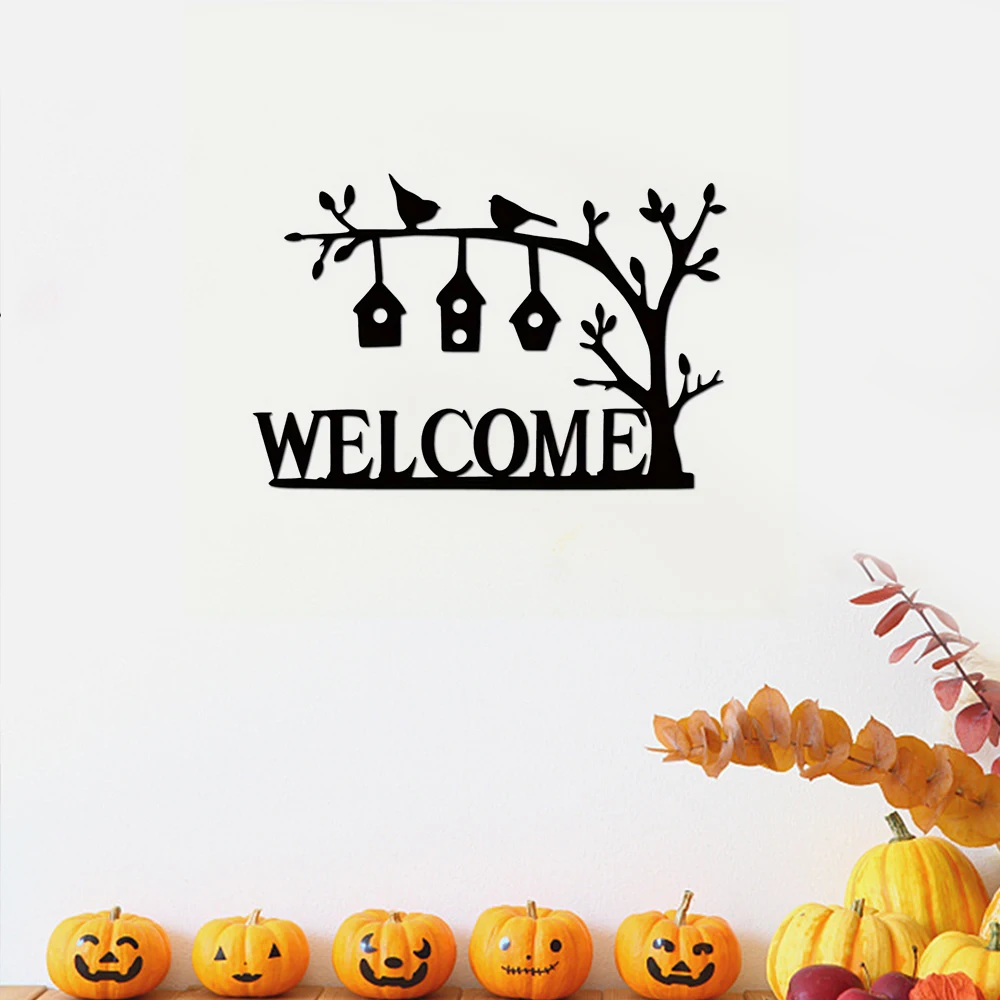 1 Шт. Металлический Знак Приветствия Уличный Настенный Декор Металлическая