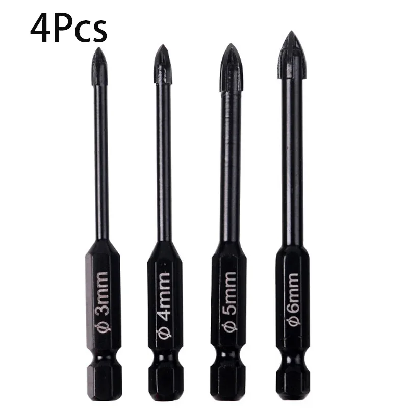 

GlassDrill набор сверл по бетону 4 шт. 3-6 мм