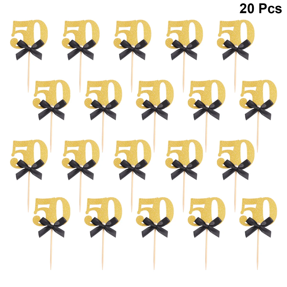 

Birthday Topper Cupcake Cake 60Th Picks Decorations Party 50Th Dessert Years Supplies Muffin Happy 70Th Sixty Gold Glitter Stick