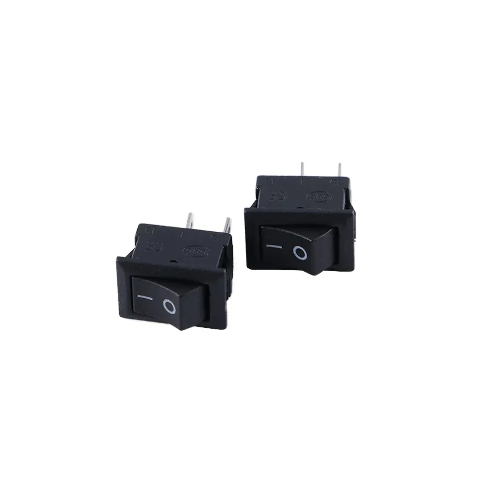 

Black On/Off 250V 3A Snap-in 10*15mm 21*15mm Boat Button Switch Boat Rocker Switch Boat Switch KCD1 Switch