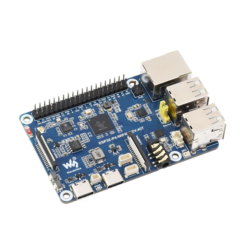 Фото Плата разработки ESP32-P4-WIFI6-DEV-KIT, с богатым набором человеко-машинных интерфейсов, на базе ESP32-P4 и ESP32-C6, поддерживает Wi-Fi №5