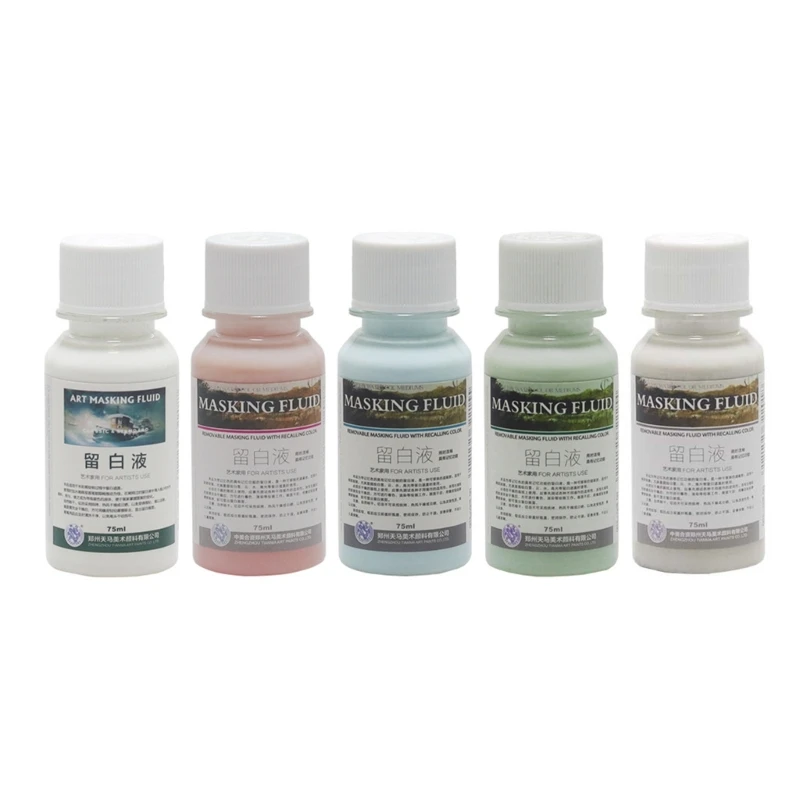 

White Watercolor Leave Blank Liquid Watercolor Masking Fluid Art Tools Watercolor Painting Cleaning Liquid Art Supplies