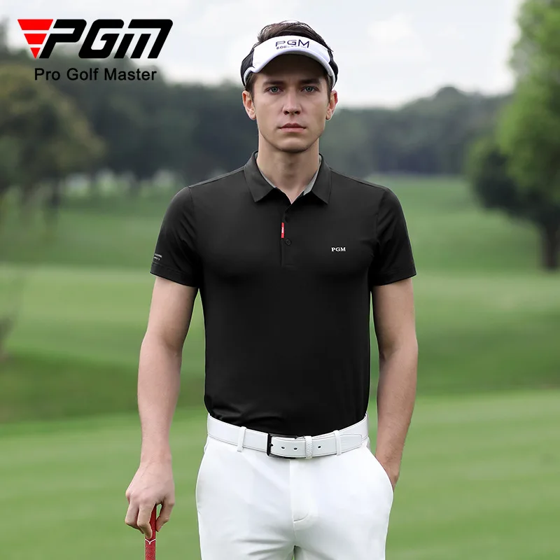 

PGM New Golf Apparel Men's Short Sleeve T-Shirt Moisture Wicking Stretch Quick Dry Men's T-Shirt Clothes