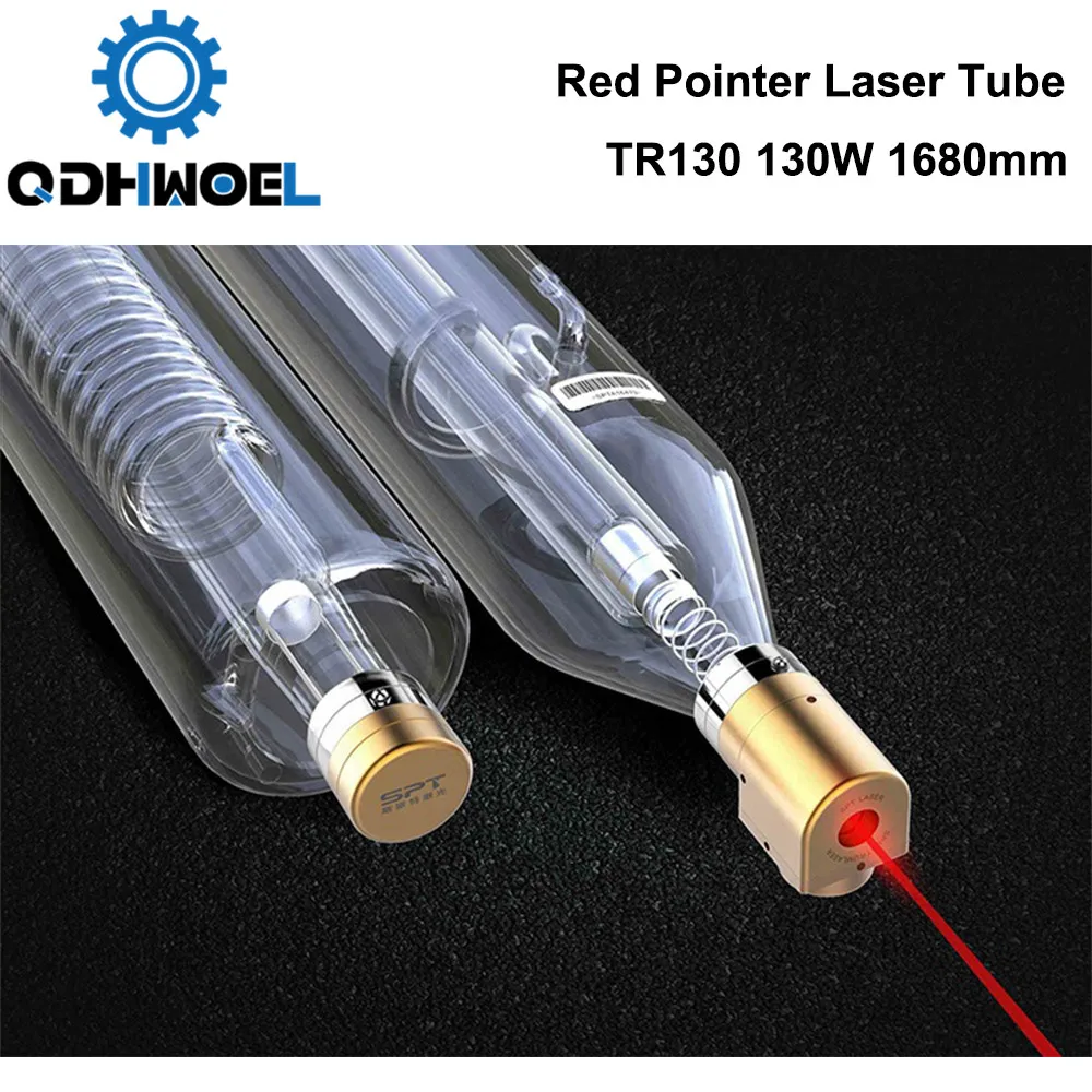 

QDHWOEL TR150 Co2 Laser Tube 150W Length 1880mm Dia.80mm for CO2 Laser Engraving And Cutting Machine